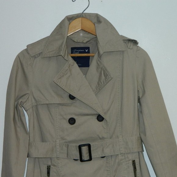 2 for/ $60 American Eagle Peplum Military Style Coat Size Small - Picture 4 of 16